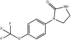 1-[4-(TRIFLUOROMETHOXY)PHENYL]TETRAHYDRO-2H-IMIDAZOL-2-ONE Struktur