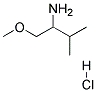 1-METHOXY-3-METHYL-2-BUTANAMINE HYDROCHLORIDE Struktur