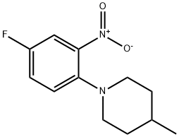 1-(4-FLUORO-2-NITROPHENYL)-4-METHYLPIPERIDINE Struktur