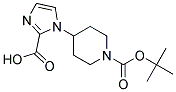 1-BOC-4-(2-CARBOXY-IMIDAZOL-1-YL)-PIPERIDINE Struktur