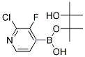 2-CHLORO-3-FLUOROPYRIDINE BORONIC ACID PINACOL ESTER Struktur