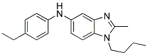 (1-BUTYL-2-METHYL-1H-BENZOIMIDAZOL-5-YL)-(4-ETHYL-PHENYL)-AMINE Struktur