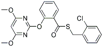 2-[(4,6-DIMETHOXYPYRIMIDIN-2-YL)OXY]THIOBENZOIC ACID, S-(2-CHLOROBENZYL) ESTER Struktur