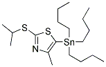 2-ISOPROPYLTHIO-4-METHYL-5-(TRIBUTYLSTANNYL)THIAZOLE Struktur