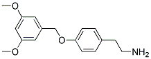 2-[4-(3,5-DIMETHOXY-BENZYLOXY)-PHENYL]-ETHYLAMINE Struktur