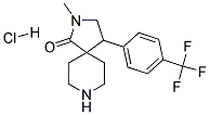 2-METHYL-4-(4-(TRIFLUOROMETHYL)PHENYL)-2,8-DIAZASPIRO[4.5]DECAN-1-ONE HYDROCHLORIDE Struktur