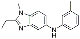 (2-ETHYL-1-METHYL-1H-BENZOIMIDAZOL-5-YL)-M-TOLYL-AMINE Struktur