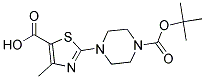 2-(4-Boc-Piperazine-1-Yl)-4-Methyl-5-Thiazolecarboxylic Acid Struktur