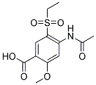 2-Methoxy-4-Acetamido-5-Ethyl sulfonyl benzoic acid Struktur