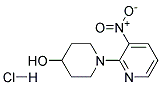 1-(3-Nitropyridin-2-yl)piperidin-4-ol hydrochloride Struktur