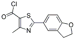 2-(2,3-Dihydrobenzo[b]furan-5-yl)-4-methylthiazole-5-carbonylchloride Struktur