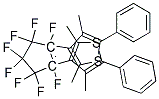 1,2-Bis(2,4-dimethyl-5-phenyl-3-thienyl) perfluorocyclopentene Struktur