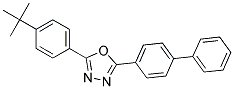 2-(4-Biphenylyl)-5-(p-tert-butylphenyl)-1,3,4-oxadiazole Struktur