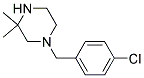 1-(4-Chlorobenzyl)-3,3-Dimethylpiperazine Struktur