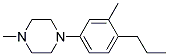 1-Methyl-4-(3-Methyl-4-Propylphenyl)Piperazine Struktur