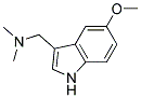 1-(5-methoxy-1H-indol-3-yl)-N,N-dimethylmethanamine Struktur