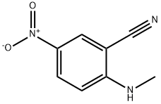 2-Methylamino-5-nitro-benzonitrile Struktur