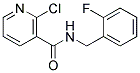 2-Chloro-N-(2-fluoro-benzyl)-nicotinamide Struktur