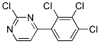 2-Chloro-4-(2,3,4-trichloro-phenyl)-pyrimidine Struktur