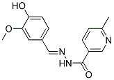 2'-(4-HYDROXY-3-METHOXYBENZYLIDENE)-6-METHYLNICOTINOHYDRAZIDE Struktur