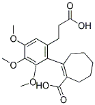 2-(6-(2-CARBOXYETHYL)-2,3,4-TRIMETHOXYPHENYL)-1-CYCLOHEPTENECARBOXYLICACID Struktur