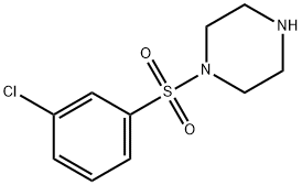 1-(3-Chloro-benzenesulfonyl)-piperazine Struktur