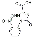 2,5-Dihydro-1-(2-nitrophenyl)-5-oxo-1H-1,2,4-triazole-3-carboxylicacid Struktur