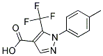 1-p-Tolyl-5-trifluoromethyl-1H-pyrazole-4-carboxylicacid Struktur