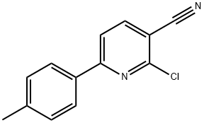 2-Chloro-6-p-tolylpyridine-3-carbonitrile Struktur