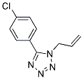 1-Allyl-5-(4-chlorophenyl)-1H-1,2,3,4-tetrazole Struktur