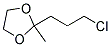 2-METHYL-2-(3-CHLOROPROPYL)-1,3-DIOXOLANE Struktur