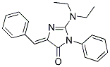 2-DIETHYLAMINO-3-PHENYL-5-PHENYLMETHYLENE-4H-IMIDAZOL-4-ONE Struktur