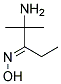 2-AMINO-2-METHYL-3-PENTANONE OXIME Struktur