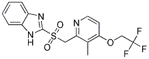 2-{[[3-METHYL-4-(2,2,2-TRIFLUOROETHOXY)2-PYRIDINYL]METHYL]SULFONYL}1H-BENZIMIDAZOLE Struktur