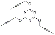 2,4,6-TRIS(2-BUTYNOXY)-1,3,5-TRIAZINE Struktur