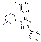 2,3-BIS(3-FLUOROPHENYL)-5-PHENYLTETRAZOLIUM Struktur