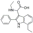 2-(7-ETHYL-2-PHENYL-1H-INDOL-3-YL)-2-(ETHYLAMINO)ACETIC ACID Struktur