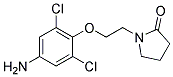 1-(2-(4-AMINO-2,6-DICHLOROPHENOXY)ETHYL)PYRROLIDIN-2-ONE Struktur