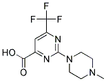 2-(4-Methylpiperazin-1-yl)-6-(trifluoromethyl)pyrimidine-4-carboxylic acid Struktur