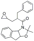 2-BENZYL-1-(2,2-DIMETHYL-8,8A-DIHYDRO-3A,H-INDENO[1,2-D]OXAZOL-3YL)-3-OXIRANYL-PROPAN-1-ONE Struktur