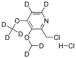 2-CHLOROMETHYL-3,4-DIMETHOXYPYRIDINE-D7, HYDROCHLORIDE Struktur