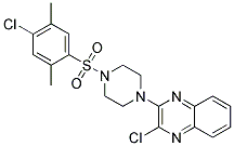 2-CHLORO-3-{4-[(4-CHLORO-2,5-DIMETHYLPHENYL)SULPHONYL]PIPERAZINO}QUINOXALINE Struktur