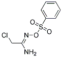 2-CHLORO-N'-[(PHENYLSULPHONYL)OXY]ETHANIMIDAMIDE Struktur