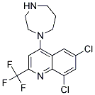 1-[6,8-DICHLORO-2-(TRIFLUOROMETHYL)QUINOL-4-YL]HOMOPIPERAZINE Struktur