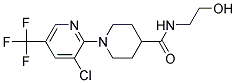 1-[3-CHLORO-5-(TRIFLUOROMETHYL)PYRID-2-YL]-N-(2-HYDROXYETHYL)-4-PIPERIDINECARBOXAMID Struktur