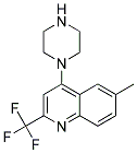 1-[6-METHYL-2-(TRIFLUOROMETHYL)QUINOL-4-YL]PIPERAZIN Struktur