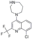 1-[8-CHLORO-2-(TRIFLUOROMETHYL)QUINOL-4-YL]HOMOPIPERAZIN Struktur