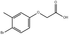 2-(4-BROMO-3-METHYLPHENOXY)ACETIC ACID Struktur