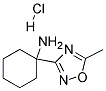 1-(5-METHYL-1,2,4-OXADIAZOL-3-YL)CYCLOHEXANAMINE HYDROCHLORIDE Struktur