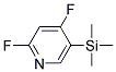 2,4-DIFLUORO-5-TRIMETHYLSILANYL-PYRIDINE Struktur